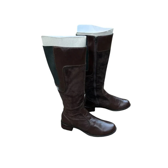 Taryn Rose Radiant Chocolate Brown Suede Calf Boots Size 8.5 NIB - Picture 2 of 15